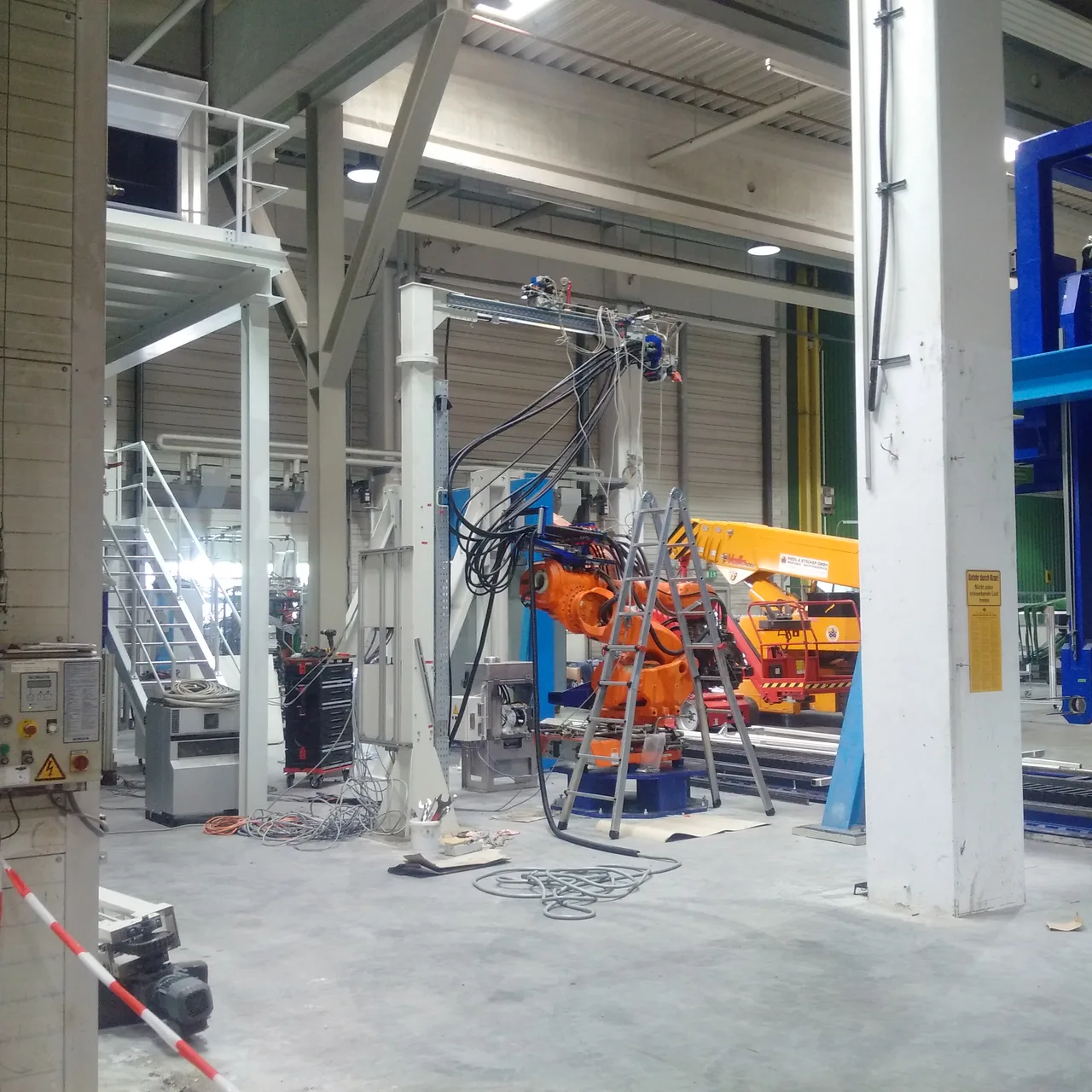 Machine assembly at Krauss Maffei Neureichenau