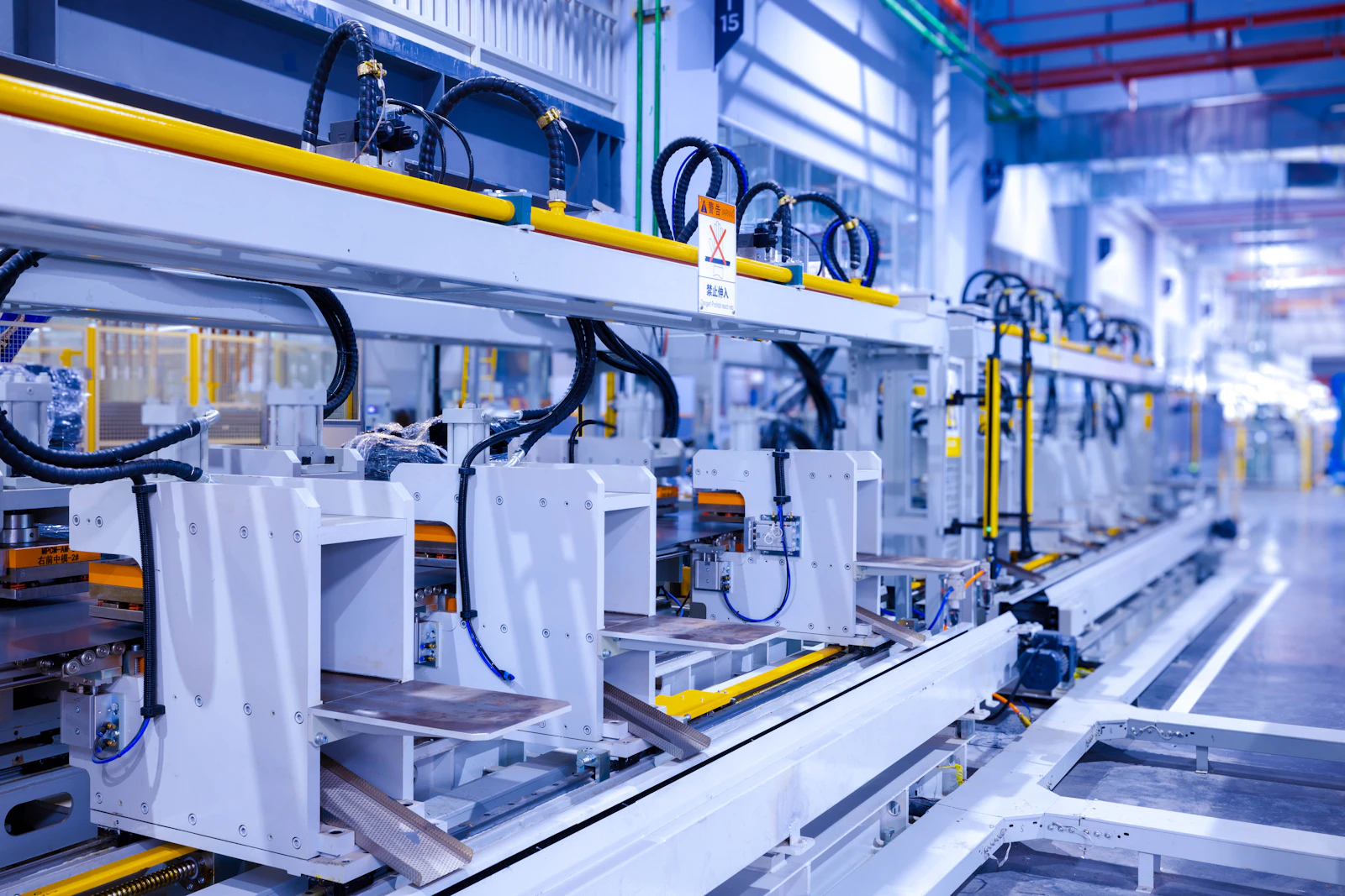 Evo Tape line assembly at STC Spinnzwirn Chemnitz